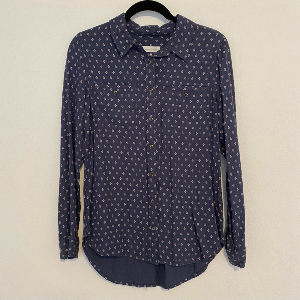 Treasure & Bond Boyfriend Long Sleeve Button Up Shirt
